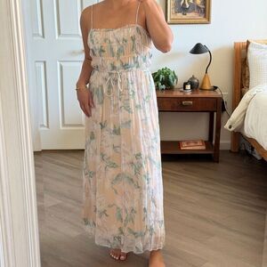Silk midi dress